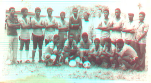 Members of the school team that won the aionian cup