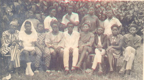 SHOLA AND FRIENDS DURING CONFIRMATION 1970