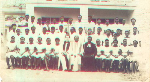 confirmation at the School Charpel.Bishop S.A. Adeniyi